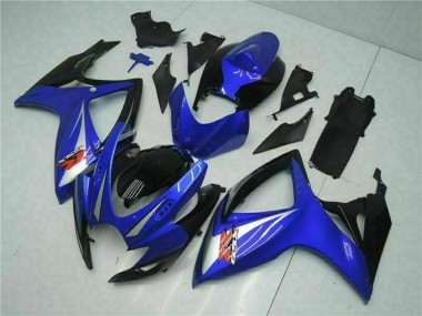 Großhandel Suzuki GSXR 600/750 Motorrad Verkleidung 2006-2007 - Blau Weiss Glanzendes Schwarz Rot