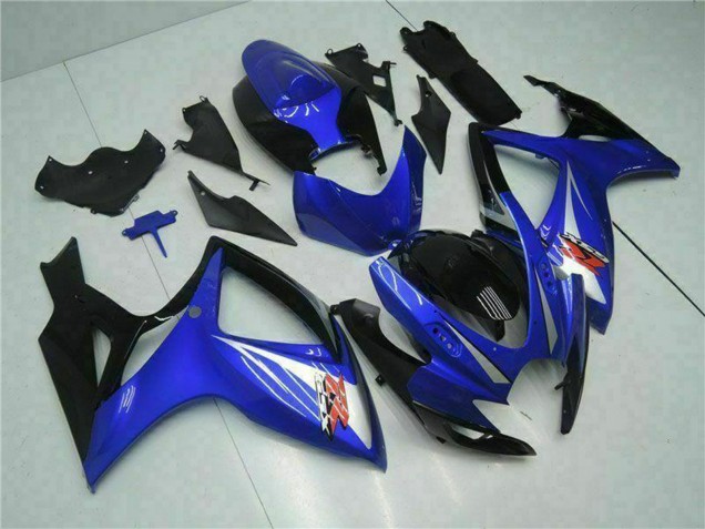 Großhandel Suzuki GSXR 600/750 Motorrad Verkleidung 2006-2007 - Blau Weiss Glanzendes Schwarz Rot