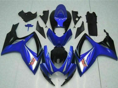 Großhandel Suzuki GSXR 600/750 Motorrad Verkleidung 2006-2007 - Blau Weiss Glanzendes Schwarz Rot
