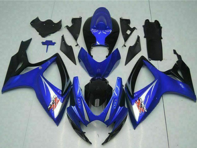 Großhandel Suzuki GSXR 600/750 Motorrad Verkleidung 2006-2007 - Blau Weiss Glanzendes Schwarz Rot