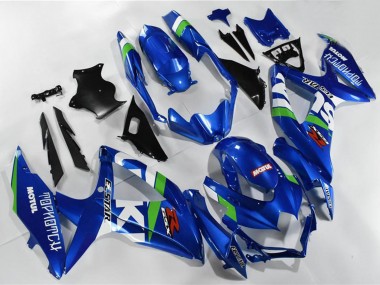 Großhandel Suzuki GSXR 600/750 Motorrad Verkleidung 2008-2010 - Blau Weiss Grun Schwarz