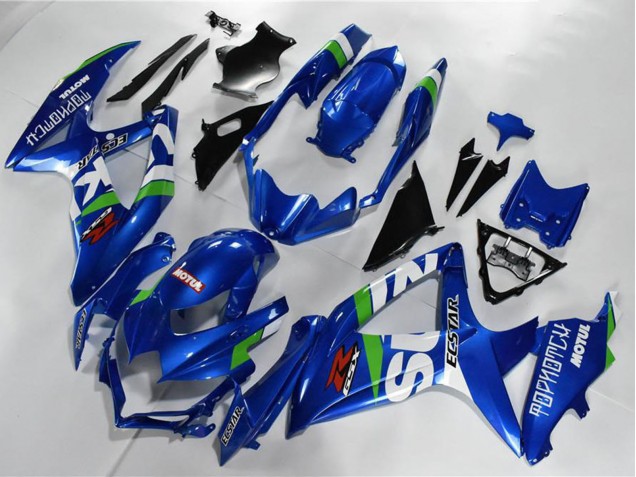 Großhandel Suzuki GSXR 600/750 Motorrad Verkleidung 2008-2010 - Blau Weiss Grun Schwarz