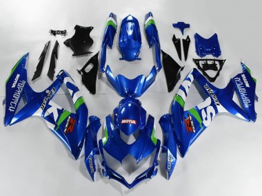 Großhandel Suzuki GSXR 600/750 Motorrad Verkleidung 2008-2010 - Blau Weiss Grun Schwarz