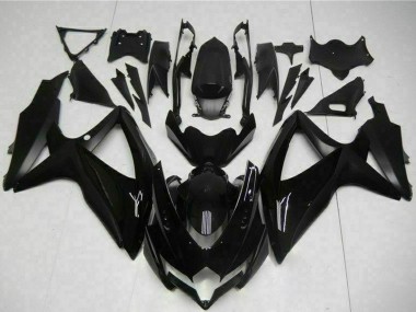 Großhandel Suzuki GSXR 600/750 Motorrad Verkleidung 2008-2010 - Glanzendes Schwarz Matt Schwarz
