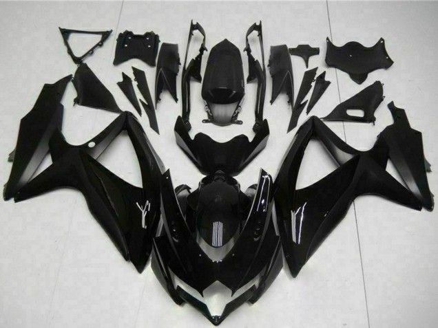 Großhandel Suzuki GSXR 600/750 Motorrad Verkleidung 2008-2010 - Glanzendes Schwarz Matt Schwarz