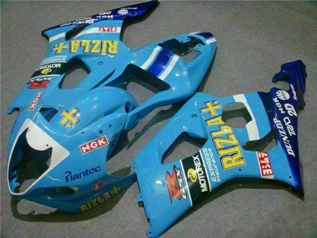 Großhandel Suzuki GSXR 1000 Motorrad Verkleidung 2003-2004 - Blau Weiss Gelb Rizla