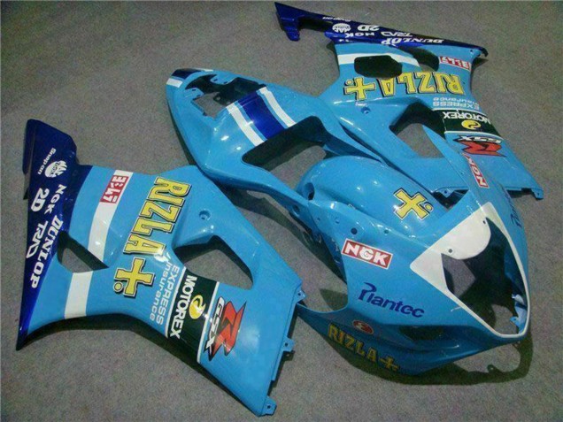 Großhandel Suzuki GSXR 1000 Motorrad Verkleidung 2003-2004 - Blau Weiss Gelb Rizla