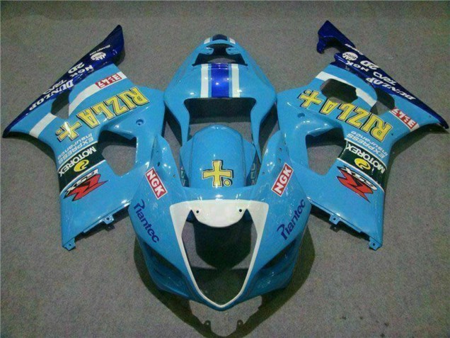 Großhandel Suzuki GSXR 1000 Motorrad Verkleidung 2003-2004 - Blau Weiss Gelb Rizla