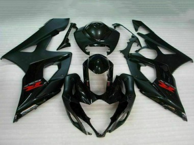 Großhandel Suzuki GSXR 1000 Motorrad Verkleidung 2005-2006 - Glanzendes Schwarz Matt Schwarz Rot