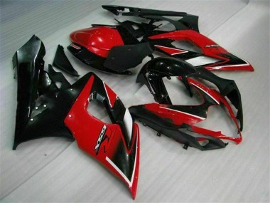 Großhandel Suzuki GSXR 1000 Motorrad Verkleidung 2005-2006 - Rot Glanzendes Schwarz Matt Schwarz