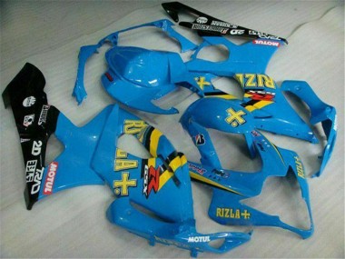 Großhandel Suzuki GSXR 1000 Motorrad Verkleidung 2005-2006 - Blau Gold Schwarz Rizla