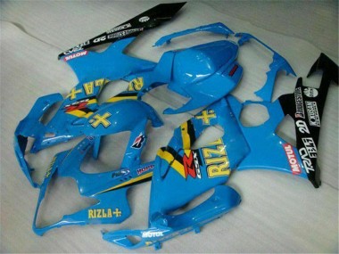 Großhandel Suzuki GSXR 1000 Motorrad Verkleidung 2005-2006 - Blau Gold Schwarz Rizla