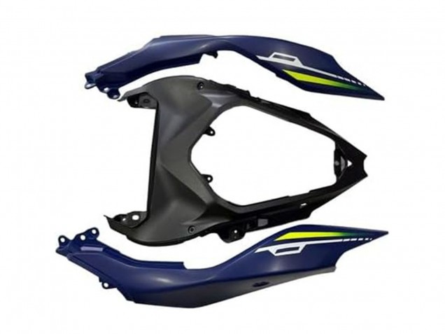 Großhandel Kawasaki Ninja 500 EX500R Motorrad Verkleidung 2024-2025 - Blau Weiss Gelb Silber Schwarz