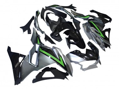 Großhandel Kawasaki Ninja 500 EX500R Motorrad Verkleidung 2024-2025 - Grau Grun Schwarz