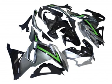 Großhandel Kawasaki Ninja 500 EX500R Motorrad Verkleidung 2024-2025 - Grau Grun Schwarz