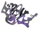 Großhandel Honda CBR900RR 929 Motorrad Verkleidung 2000-2001 - Chameleon Grau Dazz Perl Lila