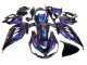 Großhandel Kawasaki ZX14R ZZR1400 Motorrad Verkleidung 2012-2024 - Chameleon Blau Lila