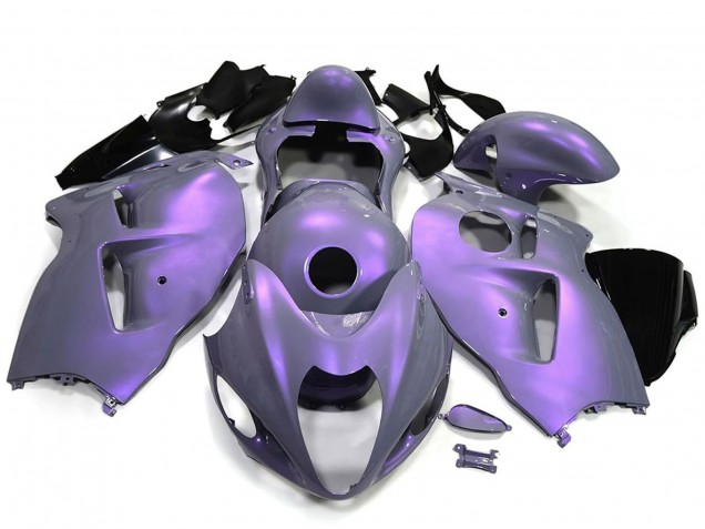 Großhandel Suzuki GSXR 1300 Hayabusa Motorrad Verkleidung 1996-2007 - Chameleon Grau Dazz Perl Lila