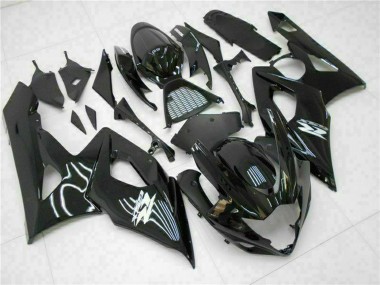 Großhandel Suzuki GSXR 1000 Motorrad Verkleidung 2005-2006 - Glanzendes Schwarz