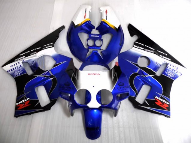 Großhandel Honda CBR400RR NC23 Motorrad Verkleidung 1987-1989 - Weiss Gelb Blau Glanzendes Schwarz Corona Motul
