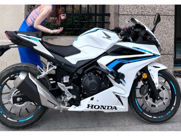Großhandel Honda CBR400R Motorrad Verkleidung 2022 - Weiss Blau