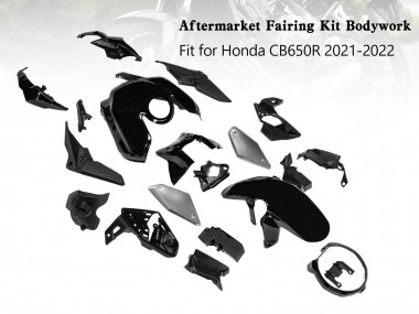 Großhandel Honda CB650R Motorrad Verkleidung 2019-2022 - Glanzendes Schwarz