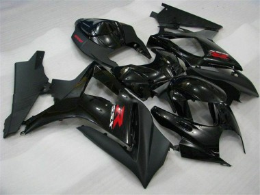 Großhandel Suzuki GSXR 1000 Motorrad Verkleidung 2007-2008 - Glanzendes Schwarz Matt Schwarz Rot