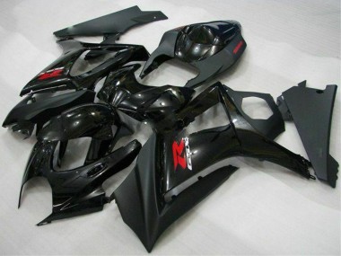 Großhandel Suzuki GSXR 1000 Motorrad Verkleidung 2007-2008 - Glanzendes Schwarz Matt Schwarz Rot