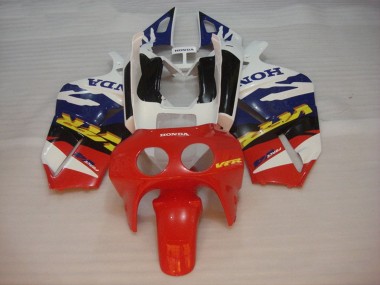 Großhandel Honda VFR400R NC30 Motorrad Verkleidung 1988-1992 - Weiss Blau Rot