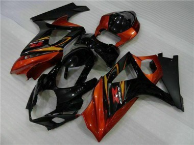 Großhandel Suzuki GSXR 1000 Motorrad Verkleidung 2007-2008 - Schwarz Orange