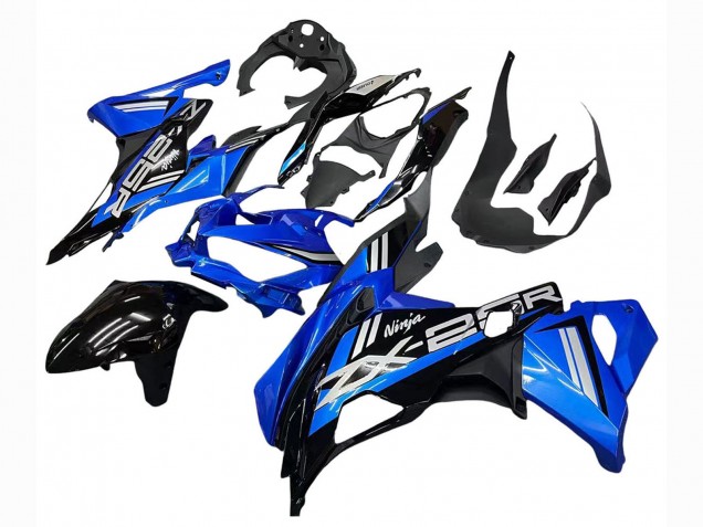 Großhandel Kawasaki ZX25R ZX-25R Motorrad Verkleidung 2019-2025 - Blau Weiss Matt Schwarz
