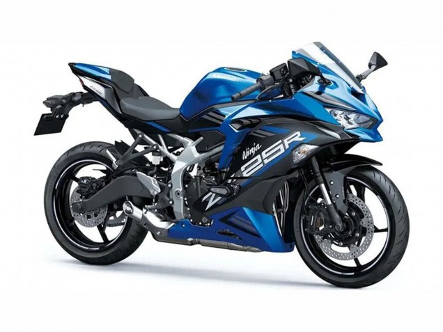 Großhandel Kawasaki ZX25R ZX-25R Motorrad Verkleidung 2019-2025 - Blau Weiss Matt Schwarz