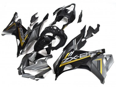 Großhandel Kawasaki ZX25R ZX-25R Motorrad Verkleidung 2019-2025 - Grau Gold Glanzendes Schwarz