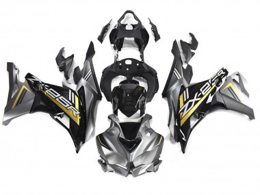Großhandel Kawasaki ZX25R ZX-25R Motorrad Verkleidung 2019-2025 - Grau Gold Glanzendes Schwarz