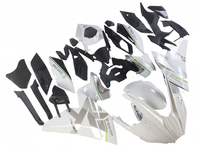 Großhandel Kawasaki Ninja H2 Motorrad Verkleidung 2015-2022 - Weiss Silber Grun