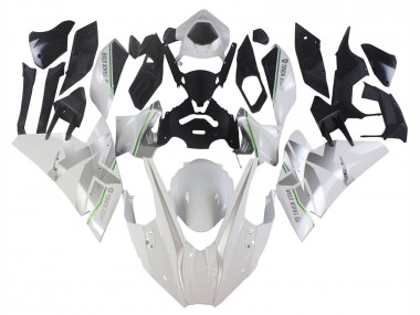 Großhandel Kawasaki Ninja H2 Motorrad Verkleidung 2015-2022 - Weiss Silber Grun