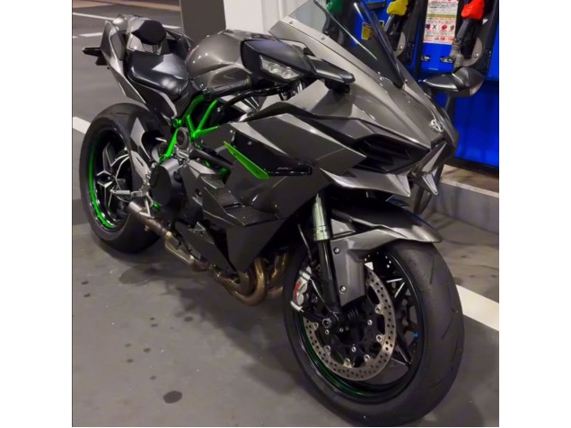 Großhandel Kawasaki Ninja H2 Motorrad Verkleidung 2015-2022 - Grau