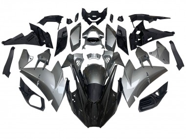 Großhandel Kawasaki Ninja H2 Motorrad Verkleidung 2015-2022 - Silber Schwarz Carbonfaser