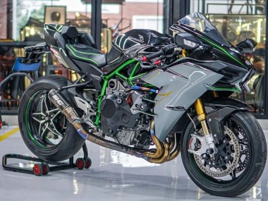 Großhandel Kawasaki Ninja H2 Motorrad Verkleidung 2015-2022 - Grau