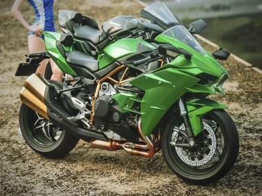 Großhandel Kawasaki Ninja H2 Motorrad Verkleidung 2015-2022 - Grun