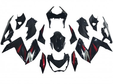Großhandel Kawasaki Z250/Z300 Motorrad Verkleidung 2015-2016 - Glanzendes Schwarz Rot Silber