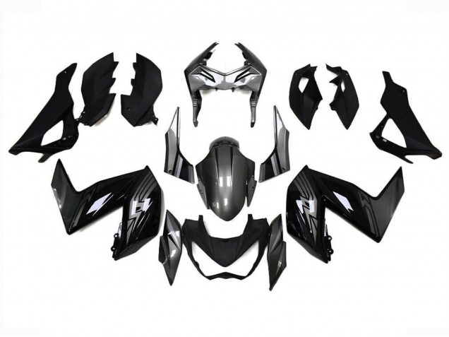 Großhandel Kawasaki Z250/Z300 Motorrad Verkleidung 2015-2016 - Glanzendes Schwarz Grau