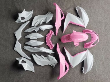 Großhandel Kawasaki Z250/Z300 Motorrad Verkleidung 2015-2016 - Weiss Rosa