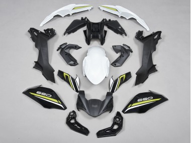 Großhandel Kawasaki Ninja Z650 Motorrad Verkleidung 2017-2019 - Schwarz Weiss Gelb