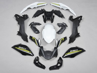 Großhandel Kawasaki Ninja Z650 Motorrad Verkleidung 2017-2019 - Schwarz Weiss Gelb