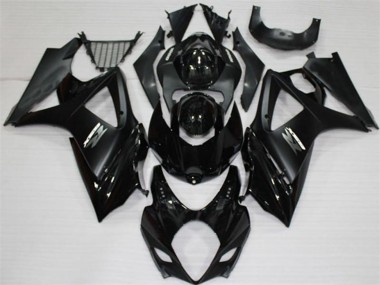 Großhandel Suzuki GSXR 1000 Motorrad Verkleidung 2007-2008 - Glanzendes Schwarz Matt Schwarz Weiss