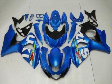 Großhandel Suzuki GSXR 1000 Motorrad Verkleidung Kit 2009-2016 - Blau Grun Weiss