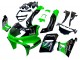 Großhandel Kawasaki ZZR400 Motorrad Verkleidung 1993-2007 - Grun Glanzendes Schwarz Grun Monster Elf Touch4 Bridgestone