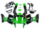 Großhandel Kawasaki ZZR400 Motorrad Verkleidung 1993-2007 - Grun Glanzendes Schwarz Grun Monster Elf Touch4 Bridgestone