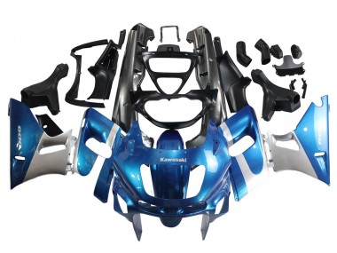 Großhandel Kawasaki ZZR600 Motorrad Verkleidung 1998-2003 - Blau Silber Schwarz